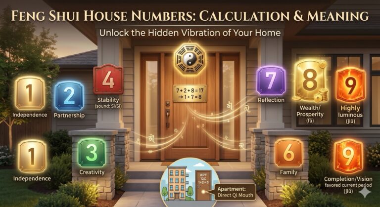 Feng Shui House Numbers: What Each Number Means and How to Calculate Yours