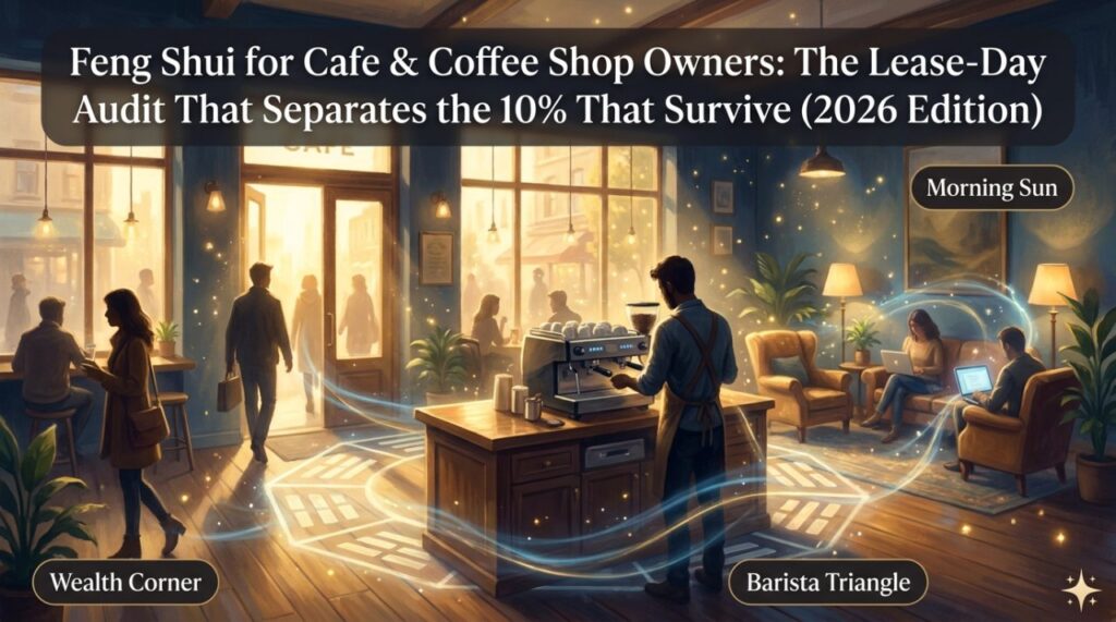 Feng Shui for Cafe & Coffee Shop Owners: The Lease-Day Audit That Separates the 10% That Survive (2026 Edition)