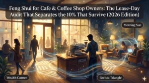 Feng Shui for Cafe & Coffee Shop Owners: The Lease-Day Audit That Separates the 10% That Survive (2026 Edition)