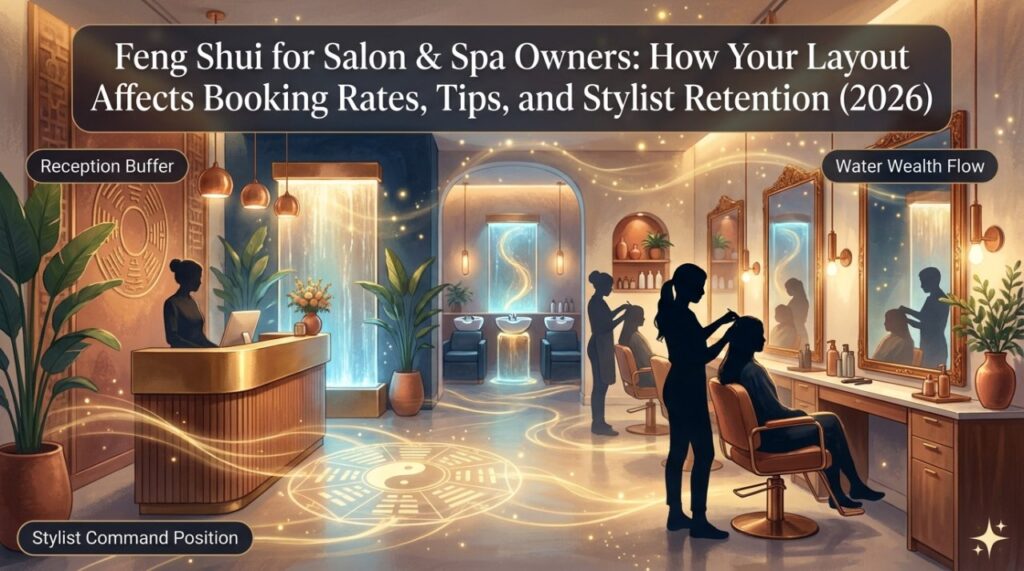 Feng Shui for Salon & Spa Owners: How Your Layout Affects Booking Rates, Tips, and Stylist Retention (2026)
